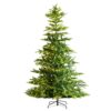 VEVOR 23m 75ft Prelit Artificial Christmas Tree with 700 Warm White LEDs and 1319 Tips   Sturdy Metal Base