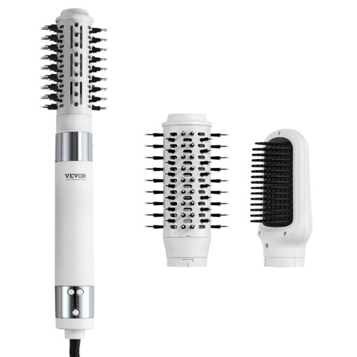 VEVOR Multifunctional Ionic Hair Dryer Brush with 2 Interchangeable Brushes 58mm23in 72mm28in 110