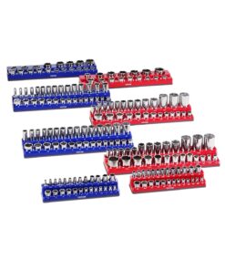 VEVOR 8-Piece Magnetic Socket Organizer Set for Metric and SAE Sizes