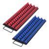 Heavy Duty Portable Socket Organizer Set with 160 MetricSAE Clips   2PCS Steel Tray for 14 635mm