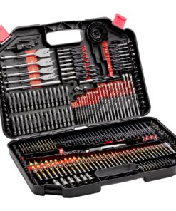 VEVOR 246-Piece Drill and Screwdriver Bit Set with Carry Case for Metal