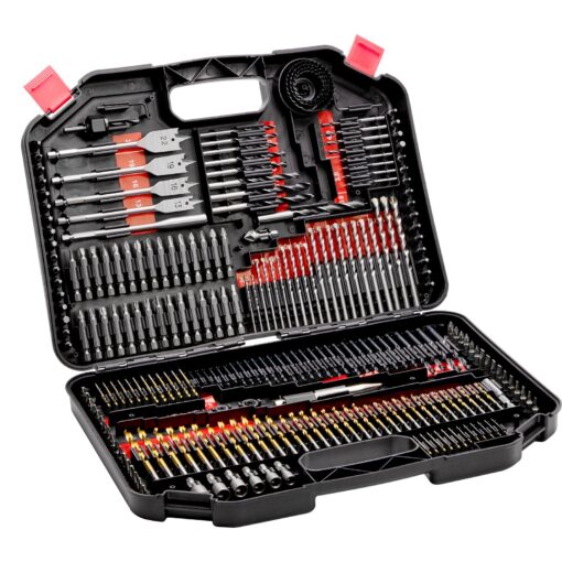 VEVOR 246 Piece Drill and Screwdriver Bit Set with Carry Case for Metal