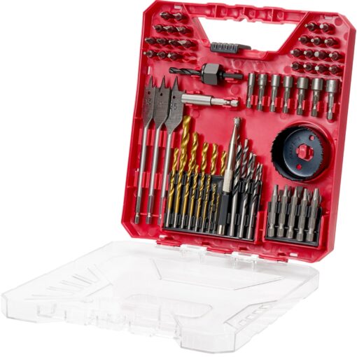 VEVOR 70 Piece Drill and Screwdriver Bit Set with Carrying Case