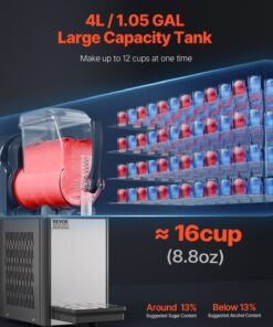 Margarita Smoothie Frozen Drink Maker with Adjustable 15 Level Temperature Control