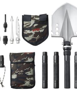 VEVOR 13-in-1 Survival Camping Shovel Multitool - Folding