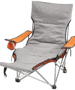 VEVOR Adjustable Reclining Camping Chair with Footrest and Side Pocket