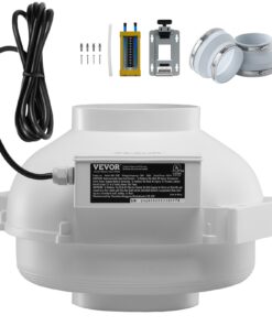 VEVOR Radon Mitigation Fan Kit with 380 CFM Inline Duct