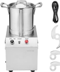 VEVOR 4L (4.3 Qt) Stainless Steel Multi-Functional Food Processor and Vegetable Chopper with 550W Motor