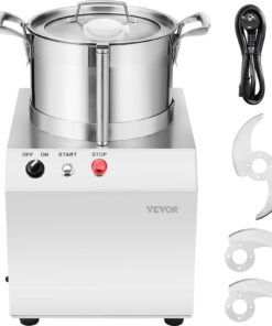 VEVOR 750W Multi-Functional Food Processor & Vegetable Chopper with 6L (6.3 qt) Food-Grade Stainless Steel Bowl