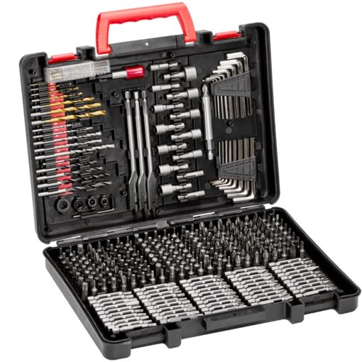 VEVOR 318 Piece Drill and Screwdriver Bit Set with Case