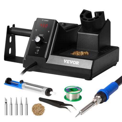 VEVOR 80W 4 in 1 Soldering Iron Station with LCD Display