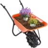VEVOR 500W Electric Wheelbarrow Cart with Dual 16 Inch Wheels