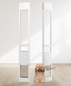 VEVOR Adjustable Small Pet Door for Sliding Glass Door