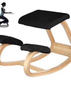 VEVOR Wooden Ergonomic Kneeling Chair with Memory Foam Cushion