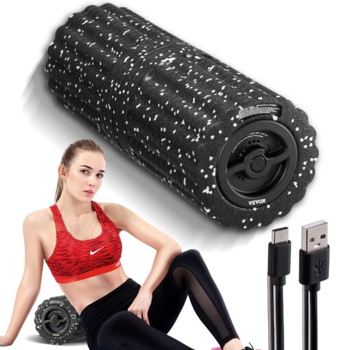 VEVOR Rechargeable Vibrating Foam Roller with 4 Intensities