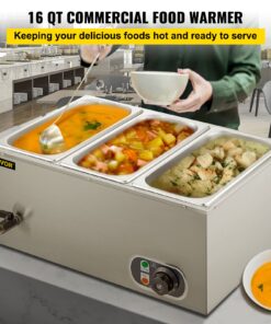 850W Electric Countertop Steam Table