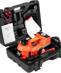 VEVOR 12V DC 5.0T Electric Hydraulic Car Jack Kit with Air Pump and LED Flashlight - 11023 lb Capacity