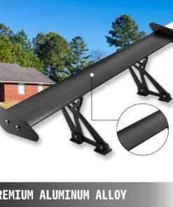 110 cm/43 in Lightweight Adjustable Aluminum Rear Wing for Hatchbacks