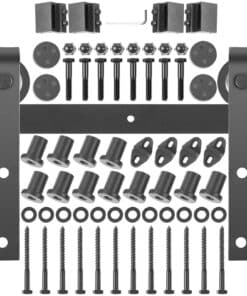 14FT Double Sliding Barn Door Hardware Kit