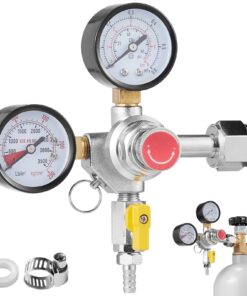VEVOR Adjustable CO2 Regulator with Double Gauge