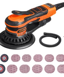 VEVOR Brushless Random Orbital Sander 350W with 5 & 6-Inch (127mm & 152mm) Pads