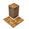 VEVOR Interlocking Deck Tiles Solid Wood Camphor Pine 27 Pack   30x30 cm 12x12 in for Patio