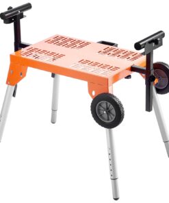 VEVOR Adjustable Miter Saw Stand with Wheels and Tabletop