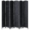 VEVOR 6 Panel Hand Woven Room Divider