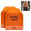VEVOR 2x875 lb 4 kg Curved Steel Weight Vest Plates for Strength Training and Workouts