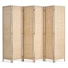 VEVOR 6 paneļu bambusa istabas sadalītājs, ar rokām austs, saliekams privātuma aizslietnis