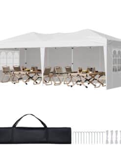 VEVOR 3x6m Pop Up Canopy Tent with Sidewalls - UPF 50+ Sun Shelter Gazebo for Outdoor Events