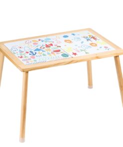 VEVOR 81.5 x 60 x 50.5 cm (32.1 x 23.6 x 19.9 inch) Kids Sensory Activity Table with Double-Sided Writable Tabletop