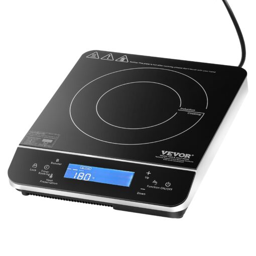 VEVOR 2200W Portable Induction Cooktop with 9 Temperature Levels