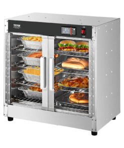 VEVOR Commercial 4-Tier Food Warmer Cabinet with Water Tray