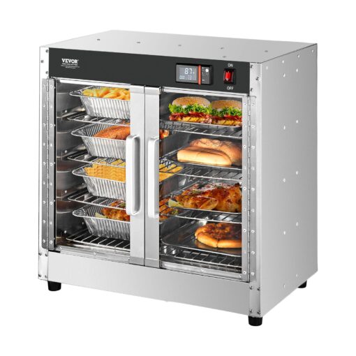 VEVOR Commercial 4 Tier Food Warmer Cabinet with Water Tray