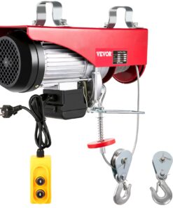 1450W Mini Electric Hoist Crane with 1760 lbs (800 kg) Capacity and Remote Control