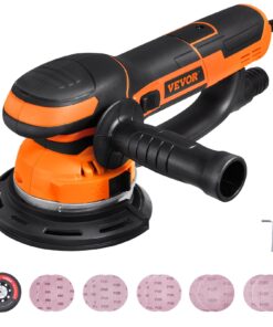 VEVOR 6-Inch (15.24 cm) Dual-Action Random Orbital Sander with 850W Motor and 10 Sandpapers