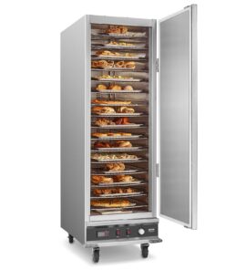 VEVOR 16-Tier Stainless Steel Hot Box Food Warmer Cabinet with Water Tray