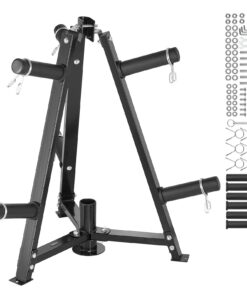 VEVOR Weight Plate Rack and Barbell Storage Stand