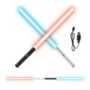 VEVOR 2 Pack Rechargeable Dueling Lightsaber with 7 RGB Colors