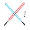 VEVOR 98 cm 385 Rechargeable RGB Lightsaber with 12 Colors and 4 Sound Effects   Aluminum Handle