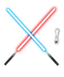 VEVOR 98 cm (38.5") Rechargeable RGB Lightsaber with 12 Colors and 4 Sound Effects - Aluminum Handle