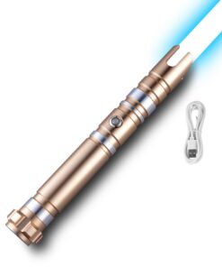 Rechargeable 104 cm (41 inch) RGB Lightsaber with 12 Colors and Mute Sound for Dueling and Role-Playing