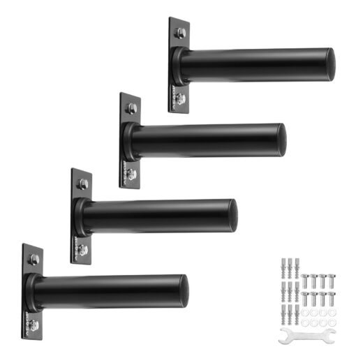 VEVOR Wall Mounted Weight Plate Holder Rack 4 Pack