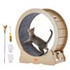 VEVOR Wooden Cat Exercise Wheel with Silent Design for Indoor Cats