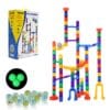 Набор игрушек VEVOR Marble Run STEM из 110 частей со Светящимися в темноте Шариками для детей