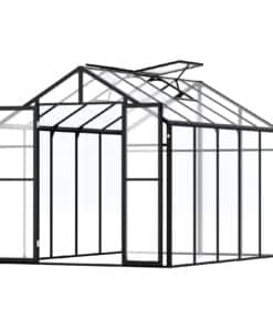 VEVOR Polycarbonate Greenhouse 2.4 x 2.9 x 2.1 m (8 x 10 x 6.76 ft) Outdoor Walk-in Garden Greenhouse with Thickened Aluminum Frame and Dual Ventilation