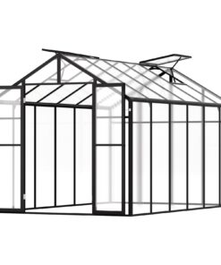 VEVOR Polycarbonate Garden Greenhouse 2.36 x 3.46 x 2.07 m (8 x 12 x 6.8 Ft) with Thickened Aluminum Frame and UV-Protected Panels