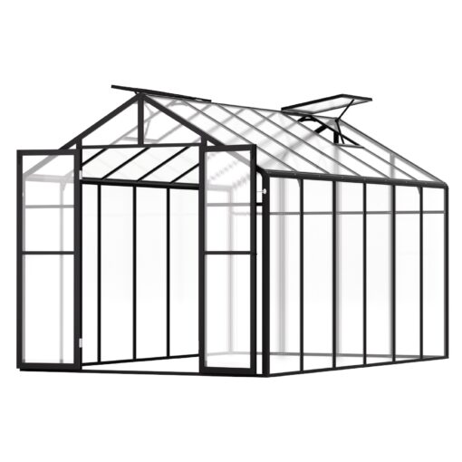 VEVOR Polycarbonate Garden Greenhouse 236 x 346 x 207 m 8 x 12 x 68 Ft with Thickened Aluminum Frame and UV Protected Panels