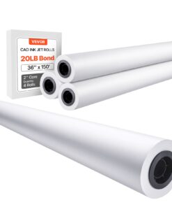 VEVOR Wide Format CAD Plotter Paper Rolls - 4 Rolls